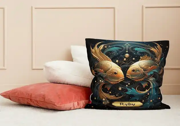 Poduszka znak zodiaku horoskop poduszka prezent znaki zodiaku ryby Oferta czasowa