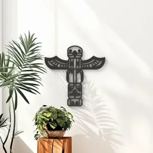 Totem w indiańskim stylu-Tiki-oryginalna dekoracja ścienna, ozdoba salonu Super okazja