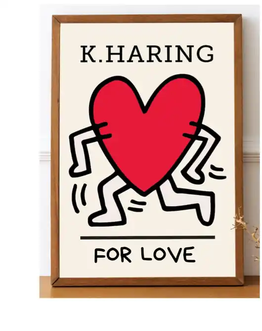 PLAKAT dekoracyjny serce Keith Haring miłość Zamów teraz