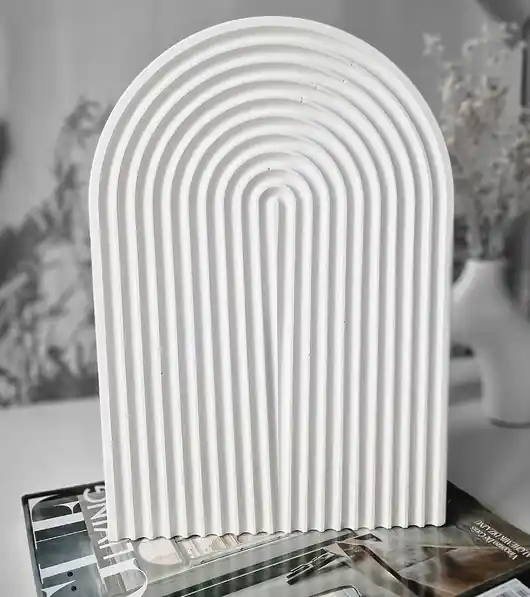 Nie przegap Duża wysoka taca półokrągła white