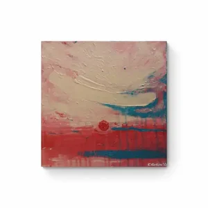 Obraz ręcznie malowany na płótnie 29x29 cm - abstrakcyjny pejzaż Ograniczona ilość