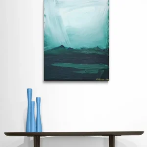 Obraz ręcznie malowany na płótnie 30x40 cm - abstrakcyjny pejzaż Bezpieczna płatność