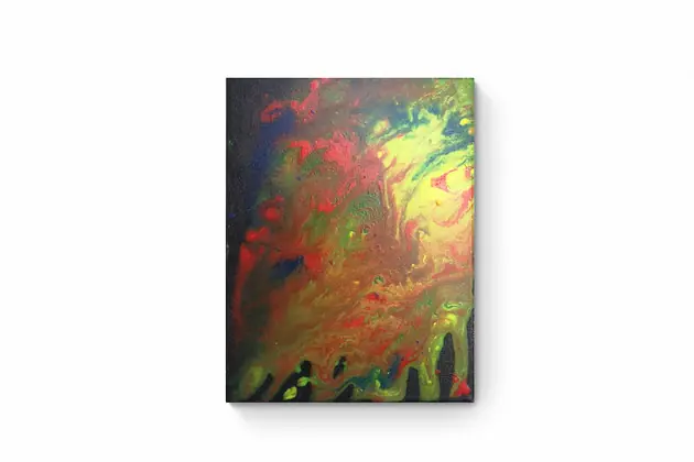 Premium Obraz ręcznie malowany na płótnie 18x24 cm - abstrakcja
