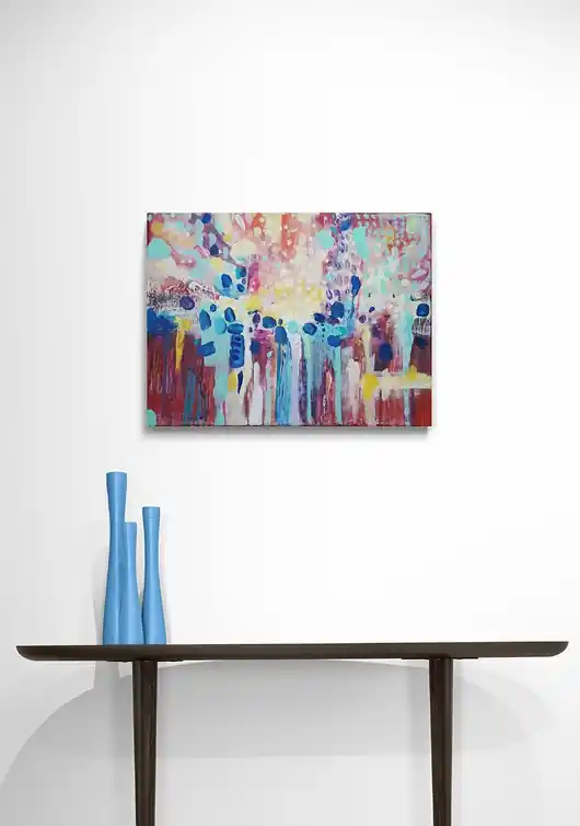 Hit sprzedaży Obraz ręcznie malowany na płótnie 30x40 cm - abstrakcyjny pejzaż