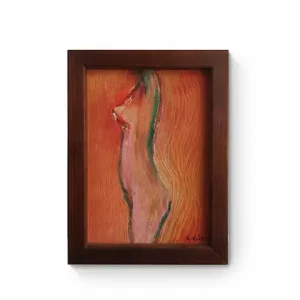 Obraz ręcznie malowany na płótnie 21x15 cm - kobieta Zniżka
