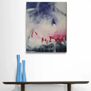 Obraz ręcznie malowany na płótnie 40x50 cm - abstrakcyjny pejzaż Oferta limitowana