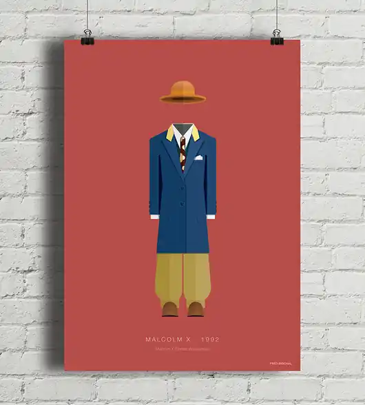 Wysoka jakość Plakat Malcolm X