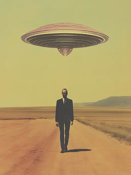 Super okazja Plakat / Surrealistyczny Kolaż / UFO