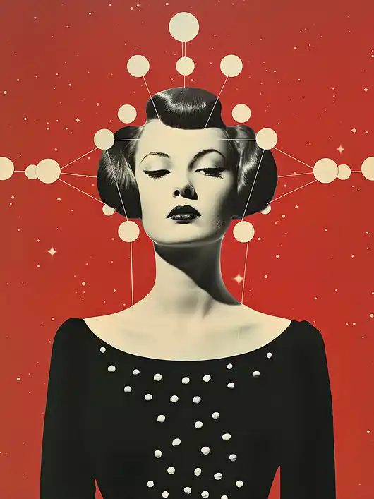 Plakat / Surrealistyczny Kolaż / Kobieta Okazja