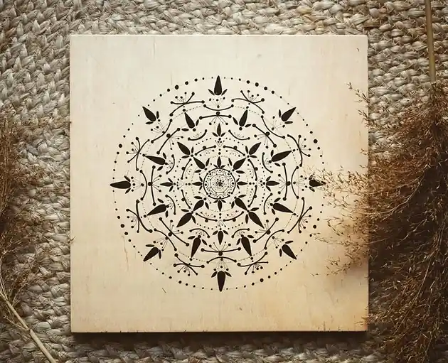 MANDALA NA SKLEJCE. OCZYSZCZAJĄCA 35/35 CM Nowy