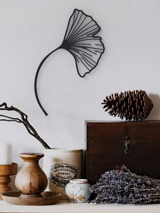 Wybór klientów Liść Boho - minimalistyczna ozdoba na ścianę dekoracja 3d