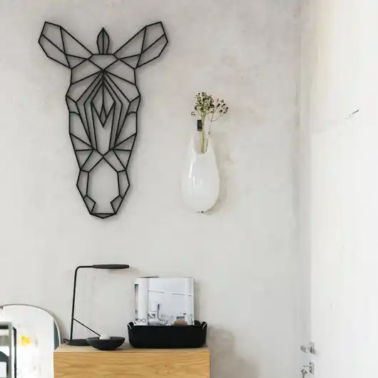Zebra geometryczna - głowa - nowoczesna dekoracja na ścianę Safari Darmowy zwrot
