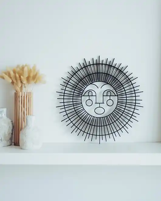 Ostatnia szansa Aztec Sun -Mayan Face dekoracja ścienna aztecka, twarz -słońce