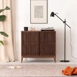 Ostatnia szansa TONN 101 HIGH - szafka pod gramofon, lite drewno orzechowe