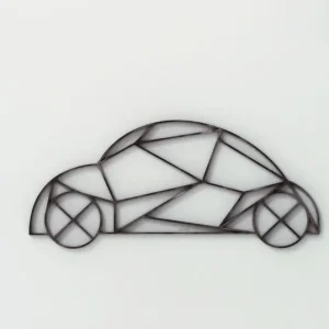 Volkswagen Beetle- samochód - auto -3d -geometryczna dekoracja na ścianę Do wyczerpania zapasów