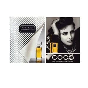 Oferta Zestaw dwóch francuskich reklam CHANEL i CAROLINA HERRERA, 1990, pliki cyfrowe
