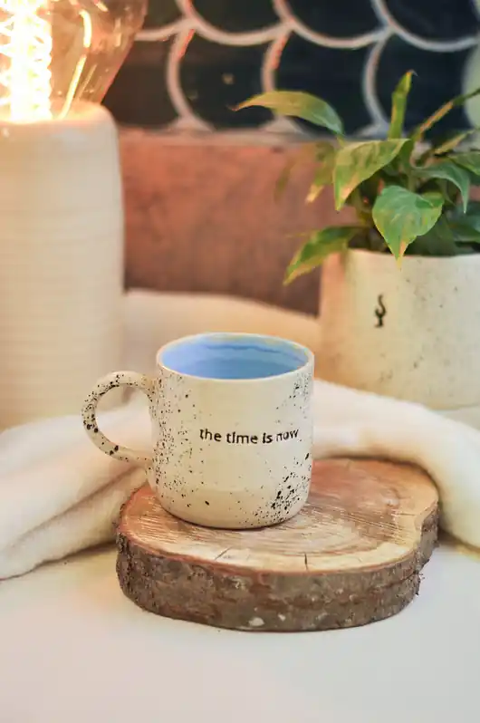 Dodaj do koszyka Kubek Ceramiczny 250 ml "the time is now"