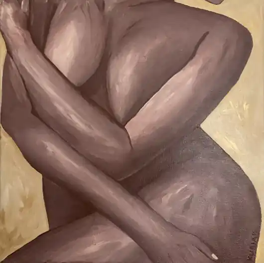 Witaj w dżungli by Magda Kubiak akt 40x40 Dostępne od ręki