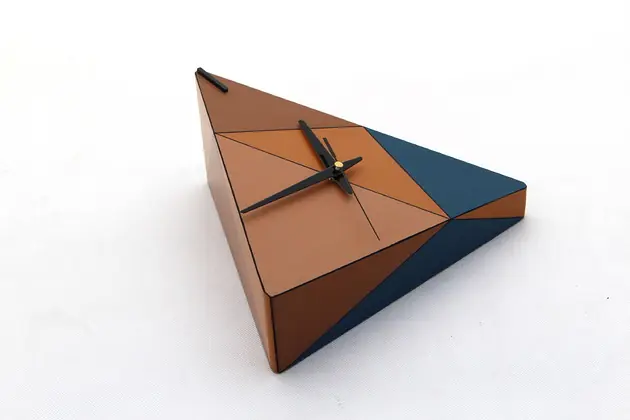 Zegarek geometryczny na ścianę unikatowy Popularny