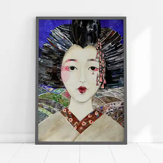 Plakat Geisha Bezpieczne zakupy