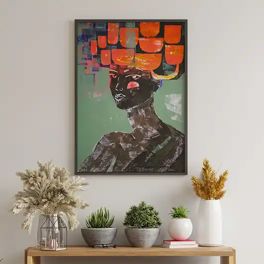Plakat Neonowa panna Premium