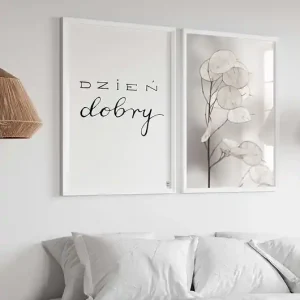 Zestaw plakatów - dzień dobry Sprawdź teraz