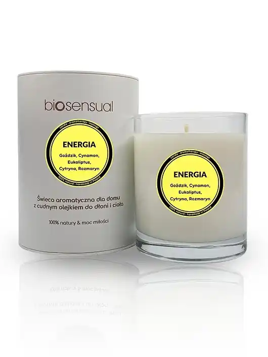 Najlepsza cena Świeca do masażu i aromaterapii ENERGIA 200g