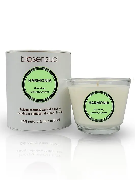 Świeca do masażu i aromaterapii HARMONIA 80g Nie przegap