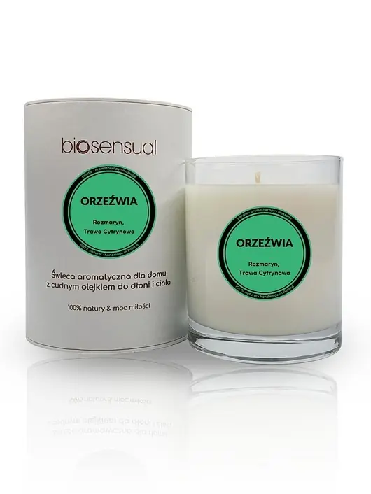 Świeca do masażu i aromaterapii ORZEŹWIA 200g Hit sprzedaży
