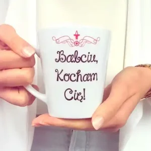 Kubek Latte BABCIU, KOCHAM CIĘ Ekspresowa dostawa