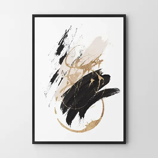Plakat Black gold and pink - różne formaty Oferta