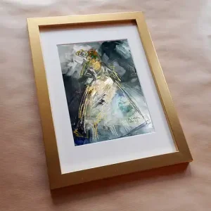 Lilka 11 - akwarela 16x24 cm unikat Szybka wysyłka