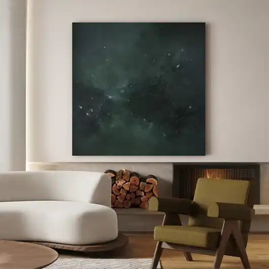O świetle co szumi między liśćmi // duży obraz akrylowy 100x100cm Niska cena