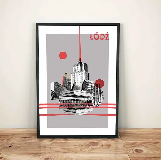 Plakat "ŁÓDŹ" Wyprzedaż