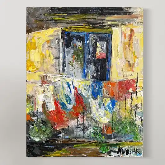 Najlepsza cena PRANIE obraz na płótnie 40x50 cm