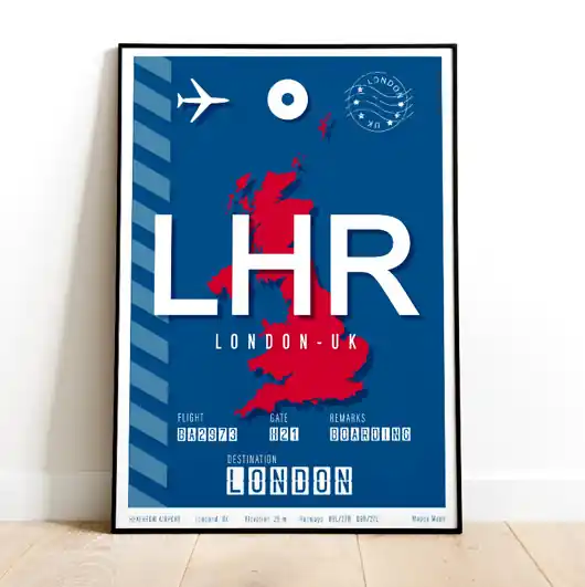 Plakat lotniczy - Londyn Heathrow Tylko do końca tygodnia