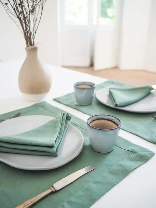 Serwetka Lniana Heavy Linen Eucalyptus Green Oferta