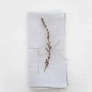 Wysoka jakość Serwetka Lniana Heavy Linen Light Gray