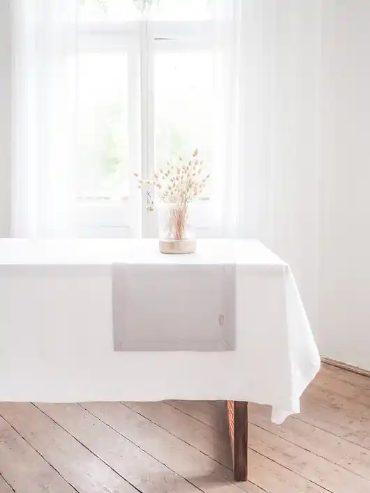 Do wyczerpania zapasów Lniany Bieżnik Heavy Linen LIGHT GRAY