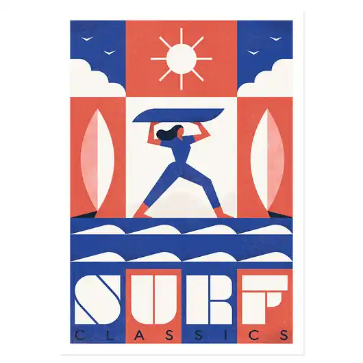 Plakat, Surf Classics, surfing, surf board Oferta czasowa