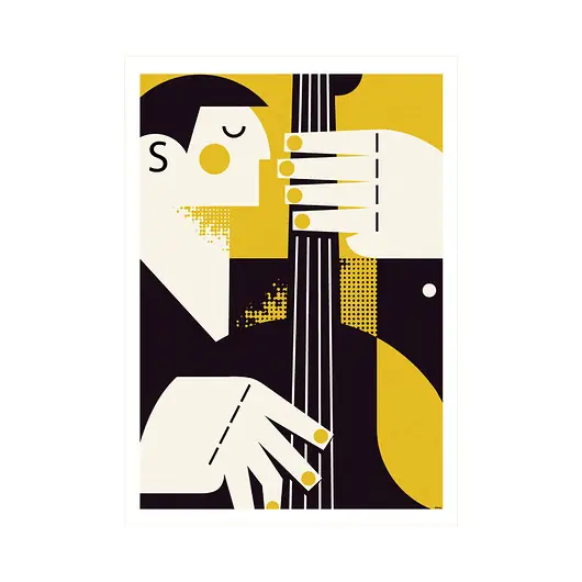Zniżka Jazz, Muzyk, Muzyka, Kontrabas, Plakat Muzyczny
