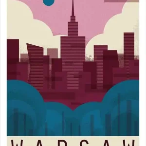 Plakat, Warsaw, Warszawa, Polska, stolica, Pałac Kultury Tani