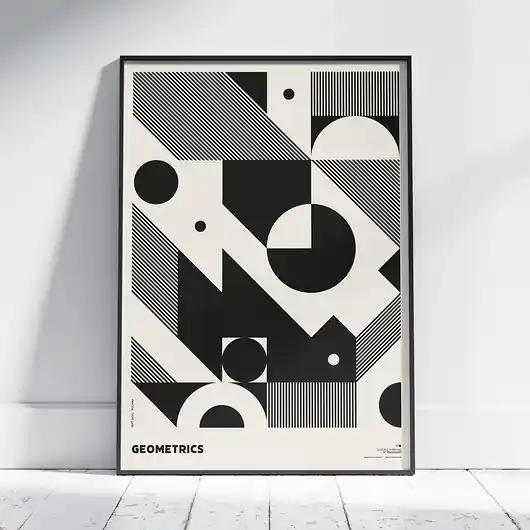 Plakat abstrakcyjny, abstrakcja, geometria - Geometria Nowy