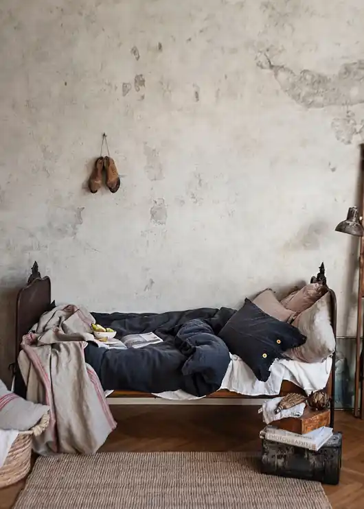 Ekspresowa dostawa Lniana poszewka na poduszkę z falbanką Charcoal