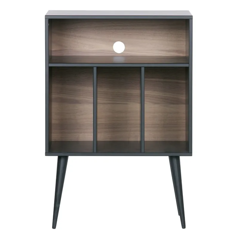 Czarno-naturalna szafka na gramofon z litego drewna sosnowego 60x83 cm James – WOOOD Bonami Najlepsza cena