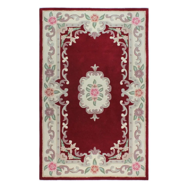 Czerwony wełniany dywan Flair Rugs Aubusson, 150x240 cm Bonami Sprawdź teraz