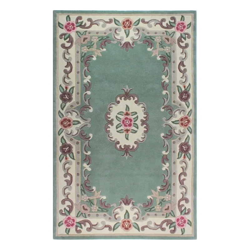 Zniżka Zielony wełniany dywan Flair Rugs Aubusson, 75x150 cm Bonami