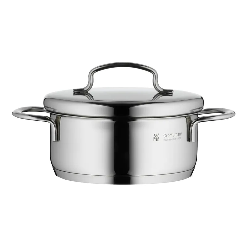 Nierdzewny garnek z pokrywką WMF Cromargan® Mini, ⌀ 12 cm Bonami Najlepsza cena