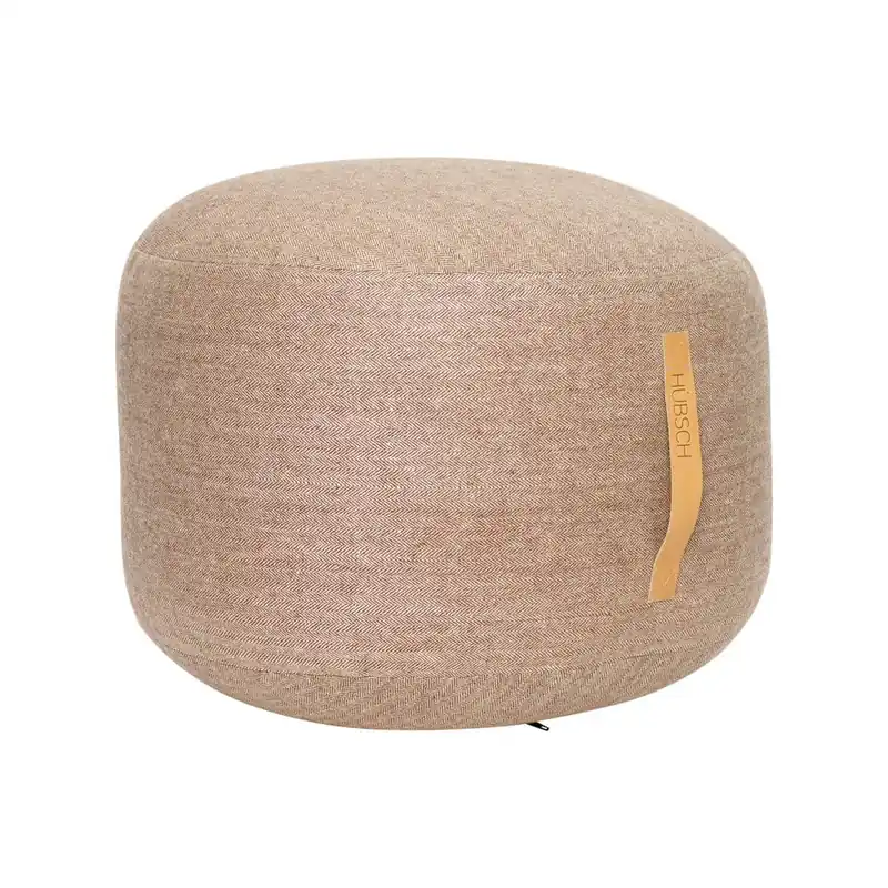 Dodaj do koszyka Jasnobrązowy puf Hübsch Zerio, ø 50 cm Bonami
