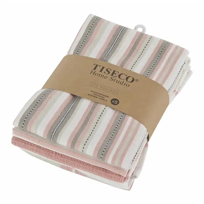 Premium Bawełniane ścierki zestaw 5 szt. 50x70 cm – Tiseco Home Studio Bonami